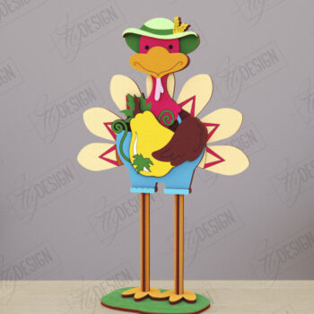 Intra απο ξύλο plywood 3mm-4mm πάχος - Αστείοι χαρακτήρες φάρμας Απο | CNC Δίασταση 30x20 cm INTRAFABR-121437121 - Image 1