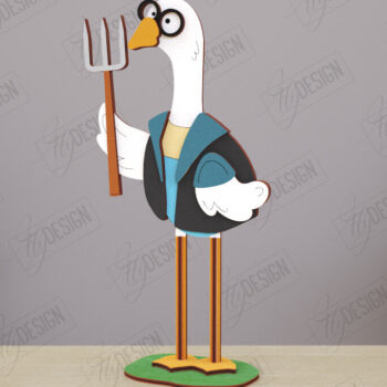 Intra απο ξύλο plywood 3mm-4mm πάχος - Αστεία  χαρακτήρων αγροικίας| CNC Δίασταση 30x20 cm INTRAFABR-121899805 - Image 1