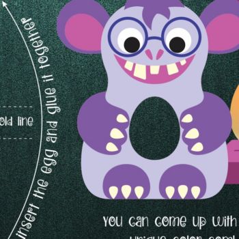 Intra απο ξύλο plywood 3mm-4mm πάχος - Αστεία αυγοθήκη σοκολάτας Monster Δίασταση 15x15 cm INTRAFABR-25000821 - Image 1