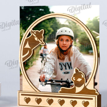 Intra απο ξύλο plywood 3mm-4mm πάχος - Αστείες κορνίζες φωτογραφιών Πακέτο κοπής με λέιζερ Δίασταση 20x25 cm INTRAFABR-116278495 - Image 4