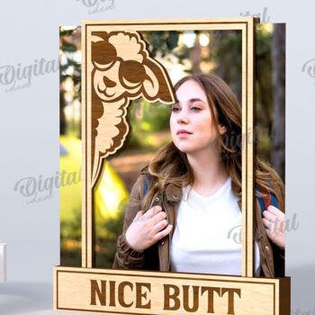 Intra απο ξύλο plywood 3mm-4mm πάχος - Αστείες κορνίζες φωτογραφιών Πακέτο κοπής με λέιζερ Δίασταση 20x25 cm INTRAFABR-116278495 - Image 5