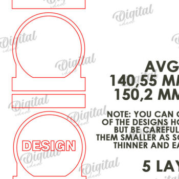 Intra απο ξύλο plywood 3mm-4mm πάχος - Αστείες κορνίζες φωτογραφιών Πακέτο κοπής με λέιζερ Δίασταση 20x25 cm INTRAFABR-116278495 - Image 13