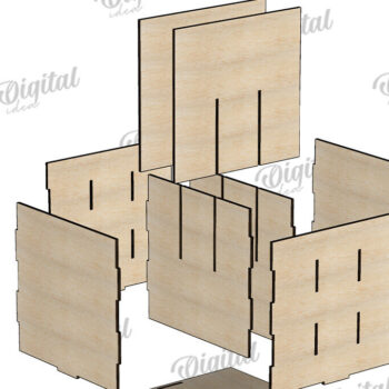 Intra απο ξύλο plywood 3mm-4mm πάχος - Αστεία φυτά μαρκαδόροι με κουτί Δίασταση 30x20 cm INTRAFABR-116815414 - Image 2