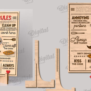 Intra απο ξύλο plywood 3mm-4mm πάχος - Αστεία Κανόνες Πλακέτες Πακέτο κοπής με λέιζερ Δίασταση 30x20 cm INTRAFABR-112861410 - Image 10