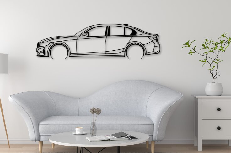 Intra απο ξύλο plywood 3mm-4mm πάχος - G20 Laser Cut Car Silhouette Dxf  Δίασταση 20x20 cm INTRAFABR-113312857