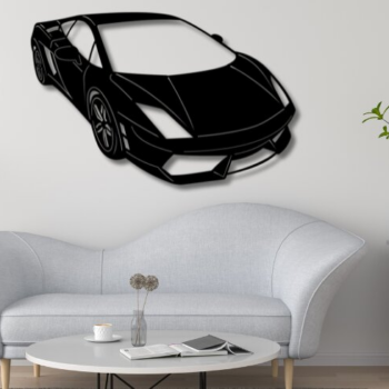 Intra απο ξύλο plywood 3mm-4mm πάχος - Gallardo Laser Cut Car Silhouette Δίασταση 20x20 cm INTRAFABR-113378500 - Image 1