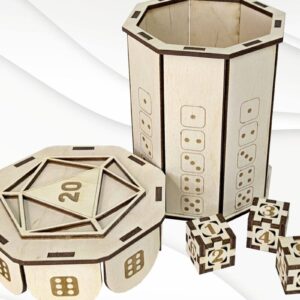 Intra απο ξύλο plywood 3mm-4mm πάχος - Παιχνίδι Παιχνίδια Ζάρια σε κουτί, Σχέδιο κοπής με λέιζερ Δίασταση 109x100 cm INTRAFABR-96293463