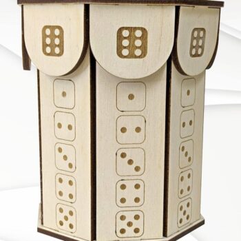 Intra απο ξύλο plywood 3mm-4mm πάχος - Παιχνίδι Παιχνίδια Ζάρια σε κουτί, Σχέδιο κοπής με λέιζερ Δίασταση 109x100 cm INTRAFABR-96293463 - Image 5