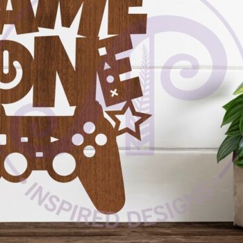Intra απο ξύλο plywood 3mm-4mm πάχος -  κοπής λέιζερ  Sign Zone Game Δίασταση 30x20 cm INTRAFABR-85324704 - Image 1