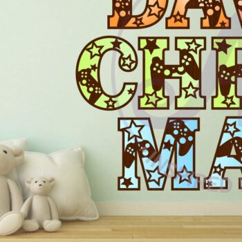 Intra απο ξύλο plywood 3mm-4mm πάχος - Gamer σετ αλφαβήτου. 2 γράμματα επιπέδωνx61 Δίασταση 30x20 cm INTRAFABR-102502149 - Image 2