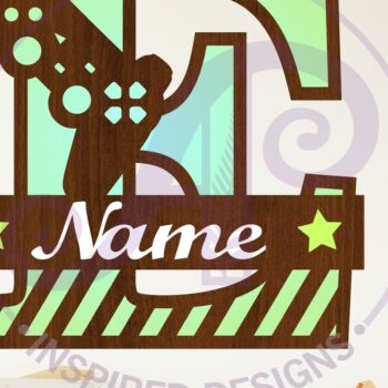 Intra απο ξύλο plywood 3mm-4mm πάχος - Κεφαλαίο μονόγραμμα παίκτη Γράμμα E  Δίασταση 30x20 cm INTRAFABR-109003426 - Image 1