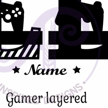 Intra απο ξύλο plywood 3mm-4mm πάχος - Μονόγραμμα κεφαλαίου παίκτη Γράμμα L  Δίασταση 30x20 cm INTRAFABR-109003970 - Image 3