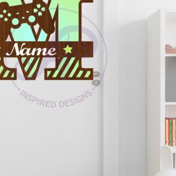 Intra απο ξύλο plywood 3mm-4mm πάχος - Μονόγραμμα κεφαλαίου παίκτη Γράμμα M Δίασταση 30x20 cm INTRAFABR-109003997 - Image 2