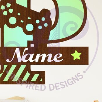 Intra απο ξύλο plywood 3mm-4mm πάχος - Μονόγραμμα κεφαλαίου παίκτη Γράμμα P  Δίασταση 30x20 cm INTRAFABR-109004090 - Image 1