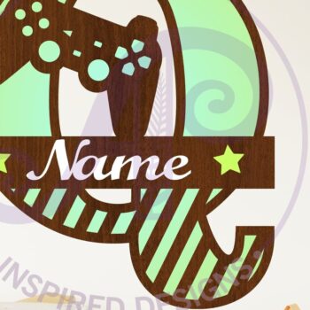 Intra απο ξύλο plywood 3mm-4mm πάχος - Κεφαλαίο μονόγραμμα παίκτης Γράμμα Q Δίασταση 30x20 cm INTRAFABR-109004141 - Image 1