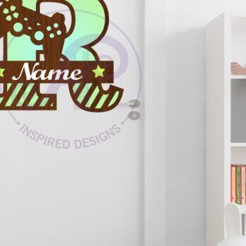 Intra απο ξύλο plywood 3mm-4mm πάχος - Κεφαλαίο μονόγραμμα παίκτης Γράμμα R Δίασταση 30x20 cm INTRAFABR-109004213 - Image 2