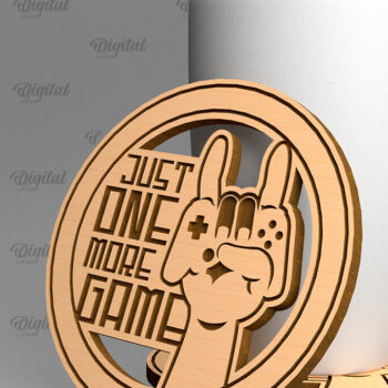 Intra απο ξύλο plywood 3mm-4mm πάχος - Πακέτο κοπής Laser Coasters Gamer Δίασταση 30x20 cm INTRAFABR-97729330 - Image 3