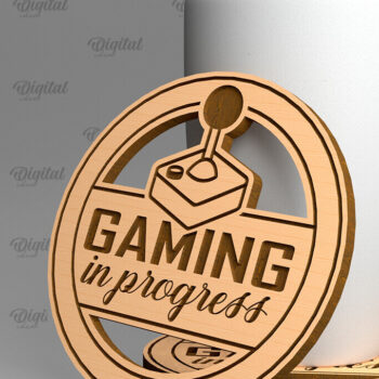 Intra απο ξύλο plywood 3mm-4mm πάχος - Πακέτο κοπής Laser Coasters Gamer Δίασταση 30x20 cm INTRAFABR-97729330 - Image 4