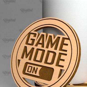 Intra απο ξύλο plywood 3mm-4mm πάχος - Πακέτο κοπής Laser Coasters Gamer Δίασταση 30x20 cm INTRAFABR-97729330 - Image 5