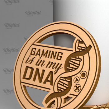 Intra απο ξύλο plywood 3mm-4mm πάχος - Πακέτο κοπής Laser Coasters Gamer Δίασταση 30x20 cm INTRAFABR-97729330 - Image 8