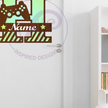 Intra απο ξύλο plywood 3mm-4mm πάχος - Πινακίδες ονόματος πακέτου γραμμάτων μονογράμματος παίκτη Δίασταση 30x20 cm INTRAFABR-109321145 - Image 4