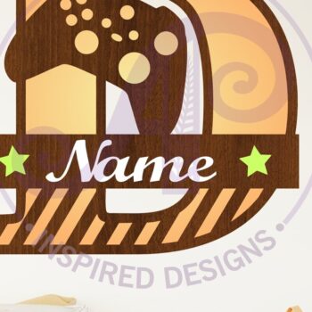 Intra απο ξύλο plywood 3mm-4mm πάχος - Gamer X κεφαλαίο μονόγραμμα Γράμμα D  Δίασταση 30x20 cm INTRAFABR-108988886 - Image 1