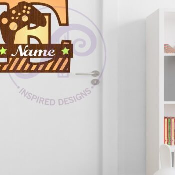 Intra απο ξύλο plywood 3mm-4mm πάχος - Gamer X κεφαλαίο μονόγραμμα Γράμμα E  Δίασταση 30x20 cm INTRAFABR-108988875 - Image 2