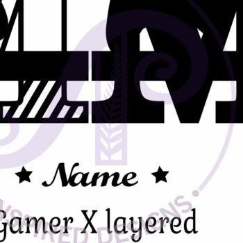 Intra απο ξύλο plywood 3mm-4mm πάχος - Gamer X Κεφάλαιο μονόγραμμα Γράμμα M Δίασταση 30x20 cm INTRAFABR-108988700 - Image 3