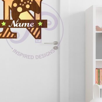 Intra απο ξύλο plywood 3mm-4mm πάχος - Gamer X Κεφάλαιο μονόγραμμα Γράμμα N Δίασταση 30x20 cm INTRAFABR-108988677 - Image 2