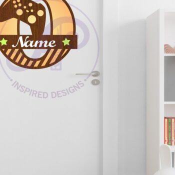 Intra απο ξύλο plywood 3mm-4mm πάχος - Gamer X κεφαλαίο μονόγραμμα Γράμμα O Δίασταση 30x20 cm INTRAFABR-108988589 - Image 2