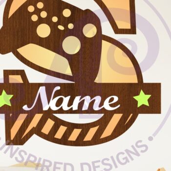 Intra απο ξύλο plywood 3mm-4mm πάχος - Gamer X κεφαλαίο μονόγραμμα Γράμμα S Δίασταση 30x20 cm INTRAFABR-108988513 - Image 1