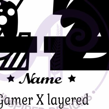 Intra απο ξύλο plywood 3mm-4mm πάχος - Gamer X κεφαλαίο μονόγραμμα Γράμμα Z Δίασταση 30x20 cm INTRAFABR-108988362 - Image 3