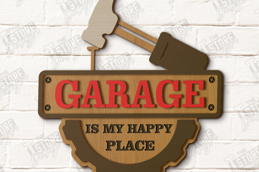 Intra απο ξύλο plywood 3mm-4mm πάχος - Πινακίδα γκαράζ | Μηχανική επιτοίχια πινακίδα|Σπηλιά ανθρώπου Δίασταση 30x20 cm INTRAFABR-118895373