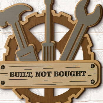 Intra απο ξύλο plywood 3mm-4mm πάχος - Πακέτο επιγραφών γκαράζ | Man Cave |  CNC Δίασταση 30x20 cm INTRAFABR-119067423 - Image 3