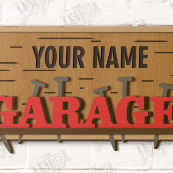Intra απο ξύλο plywood 3mm-4mm πάχος - Πακέτο επιγραφών γκαράζ | Man Cave |  CNC Δίασταση 30x20 cm INTRAFABR-119067423 - Image 6