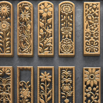 Intra απο ξύλο plywood 3mm-4mm πάχος - Πακέτο πάνελ λέιζερ Garden Bloom Δίασταση 3200x7200 cm INTRAFABR-124641705 - Image 1