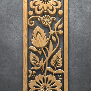 Intra απο ξύλο plywood 3mm-4mm πάχος - Πακέτο πάνελ λέιζερ Garden Bloom Δίασταση 3200x7200 cm INTRAFABR-124641705 - Image 3