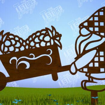 Intra απο ξύλο plywood 3mm-4mm πάχος - Διακόσμηση Κήπου Gnome | Πασσάλους γκαζόν Δίασταση 20x20 cm INTRAFABR-102895329 - Image 1