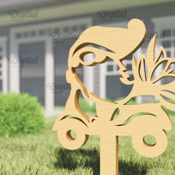 Intra απο ξύλο plywood 3mm-4mm πάχος - Garden Gnome. Πασσάλων Κήπου Δίασταση 30x20 cm INTRAFABR-94092603 - Image 1