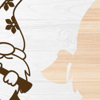 Intra απο ξύλο plywood 3mm-4mm πάχος - Garden Gnome Laser Cut Δίασταση 20x20 cm INTRAFABR-67716848 - Image 2