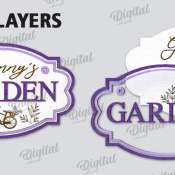 Intra απο ξύλο plywood 3mm-4mm πάχος -  πινακίδα κήπου. Σημάδι γιαγιάς  Δίασταση 30x20 cm INTRAFABR-114318832 - Image 2