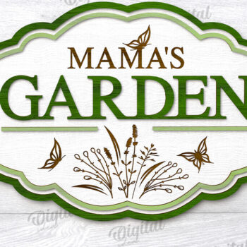 Intra απο ξύλο plywood 3mm-4mm πάχος -  πινακίδα κήπου. Mama's Sign  Δίασταση 30x20 cm INTRAFABR-114318753 - Image 1