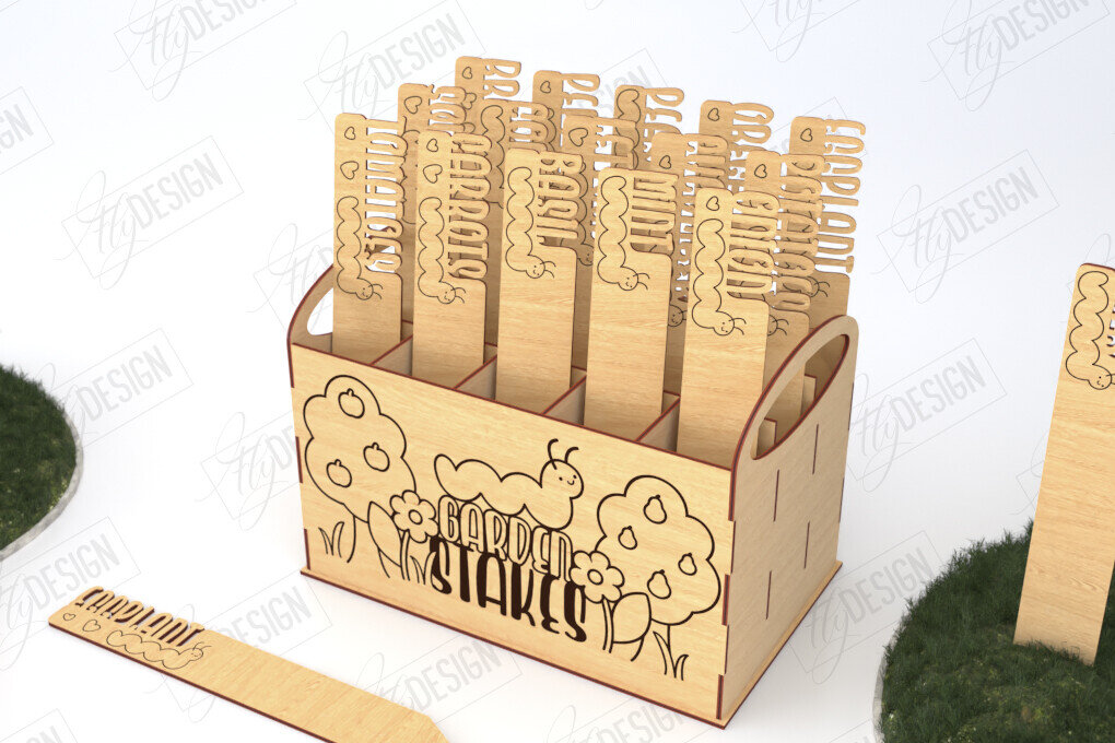 Intra απο ξύλο plywood 3mm-4mm πάχος - Σετ πασσάλων κήπου | Διακόσμηση Κήπου Δίασταση 20x20 cm INTRAFABR-119715700