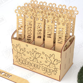 Intra απο ξύλο plywood 3mm-4mm πάχος - Σετ πασσάλων κήπου | Διακόσμηση Κήπου Δίασταση 20x20 cm INTRAFABR-119715712 - Image 1