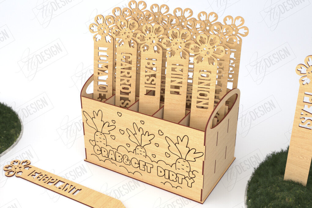 Intra απο ξύλο plywood 3mm-4mm πάχος - Σετ πασσάλων κήπου | Διακόσμηση Κήπου Δίασταση 20x20 cm INTRAFABR-119715712