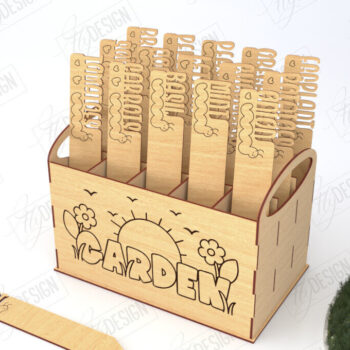 Intra απο ξύλο plywood 3mm-4mm πάχος - Σετ πασσάλων κήπου Πακέτο κοπής με λέιζερ | CNC Δίασταση 20x20 cm INTRAFABR-119894961 - Image 3