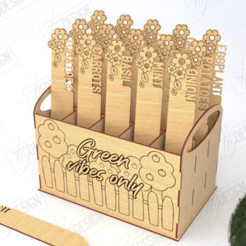 Intra απο ξύλο plywood 3mm-4mm πάχος - Σετ πασσάλων κήπου Πακέτο κοπής με λέιζερ | CNC Δίασταση 20x20 cm INTRAFABR-119894961 - Image 5