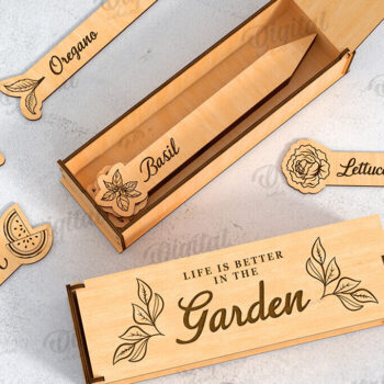 Intra απο ξύλο plywood 3mm-4mm πάχος - Πασσάλους κήπου με Box Laser Cut Δίασταση 30x20 cm INTRAFABR-121901848 - Image 1