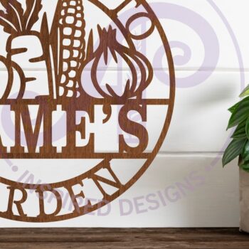 Intra απο ξύλο plywood 3mm-4mm πάχος - με λαχανικά κήπου Δίασταση 30x20 cm INTRAFABR-88713019 - Image 1