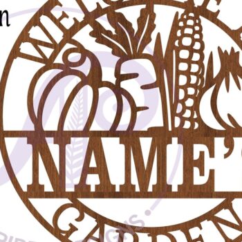 Intra απο ξύλο plywood 3mm-4mm πάχος - με λαχανικά κήπου Δίασταση 30x20 cm INTRAFABR-88713019 - Image 4